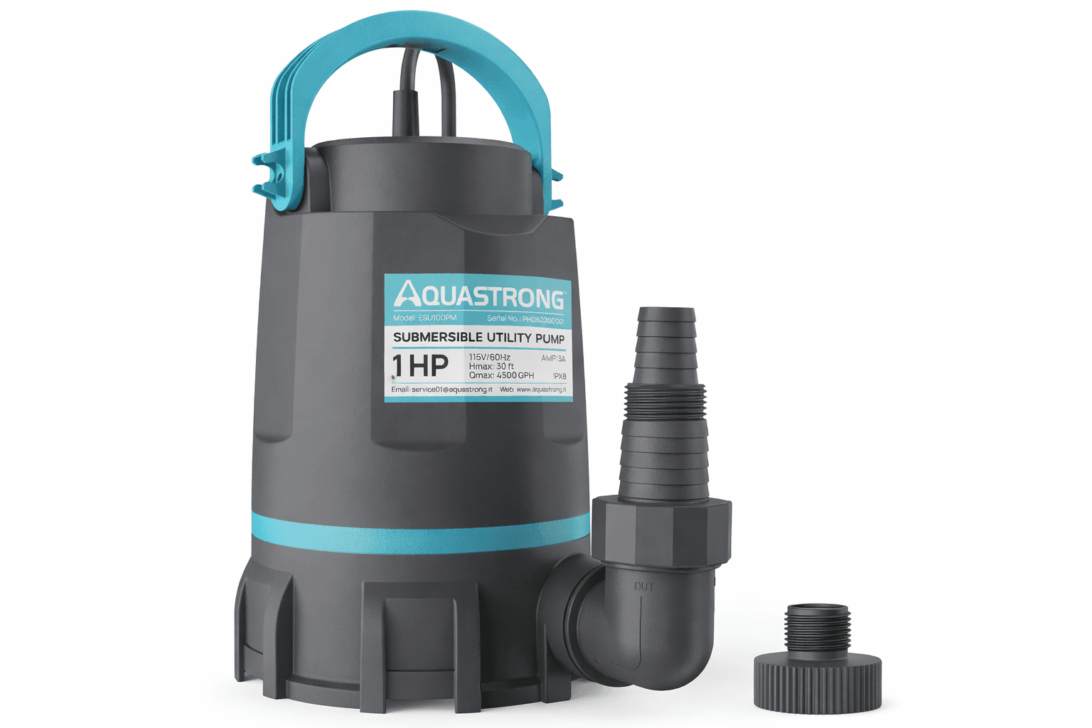 Aquastrong 1HP Submersible Sump Pump